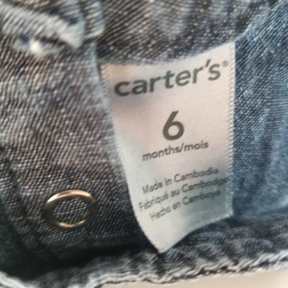 4/$25 Carter's Denim Chambray Halter Tunic Dress - Picture 4 of 6